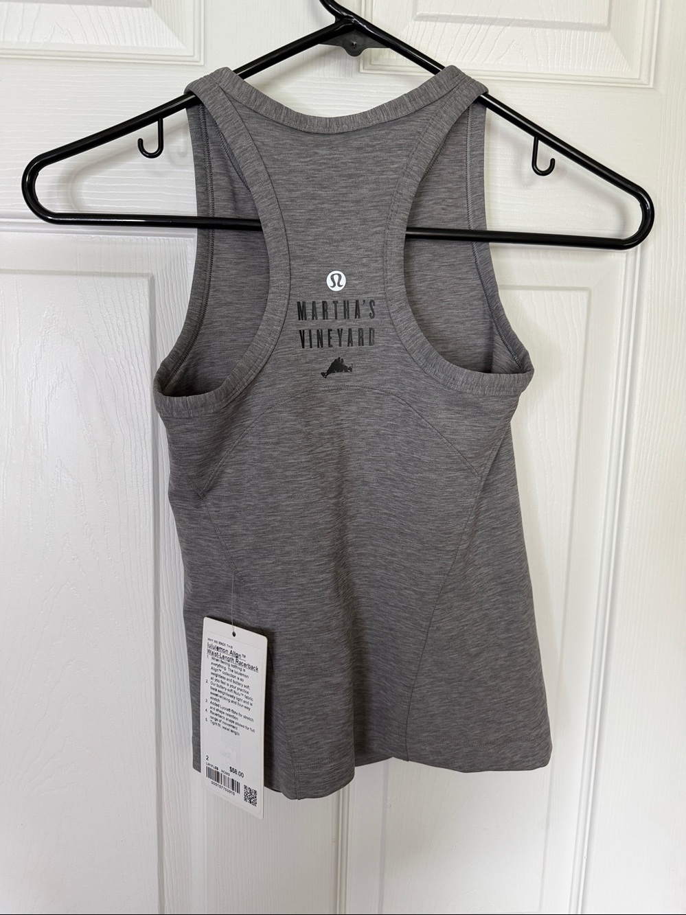 Lululemon Align Waist Length Racerback - Martha’s Vineyard Grey Size 2 NWT